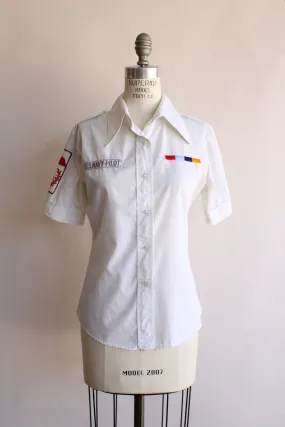 Vintage 1970s Navy Pilot Shirt