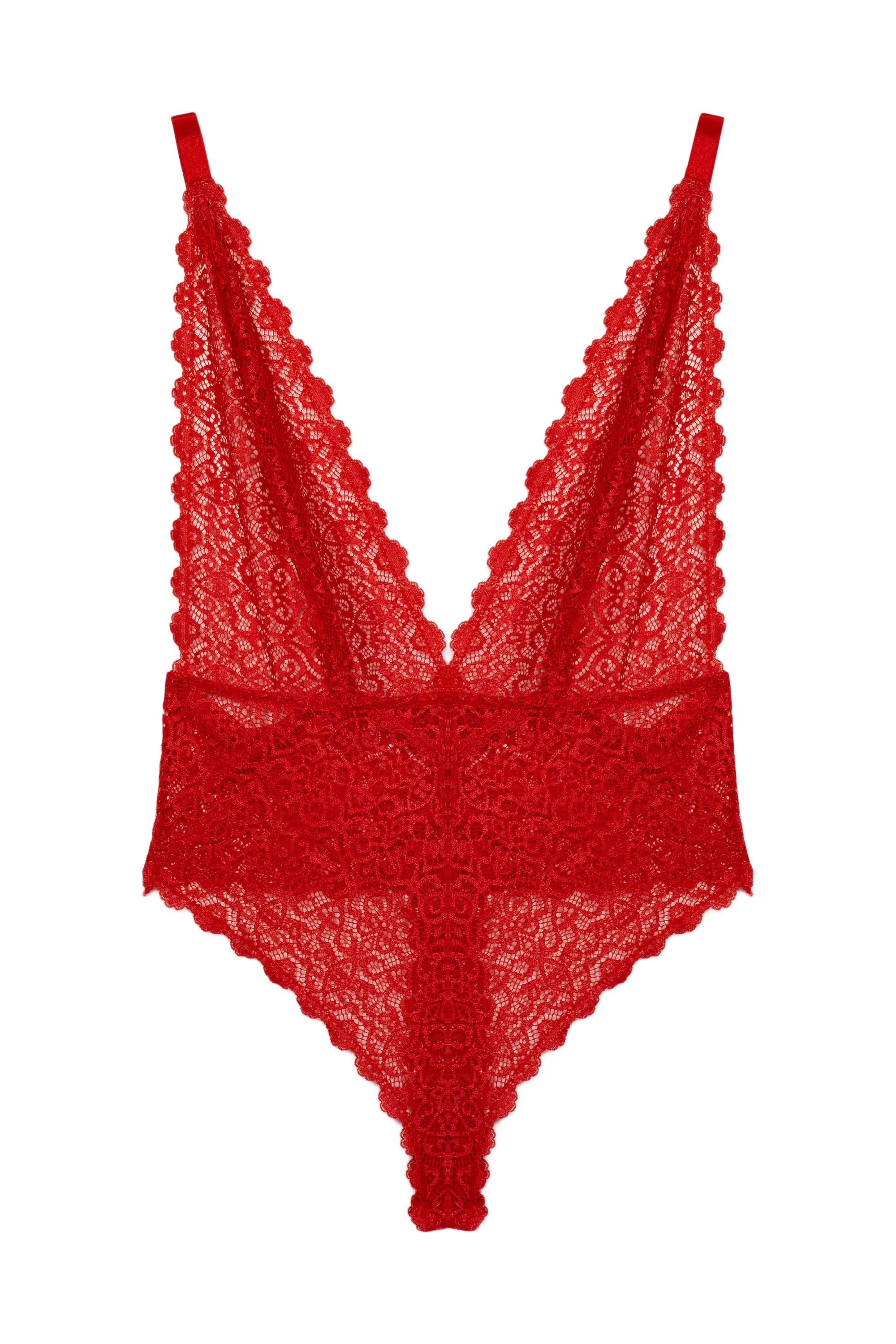 Wolf & Whistle Ariana Red Everyday Lace Body