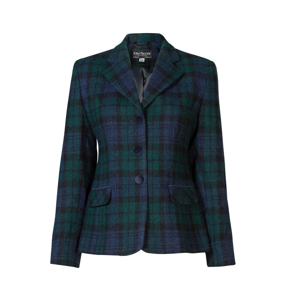 Women's Harris Tweed Jacket - Melanie - Black Watch