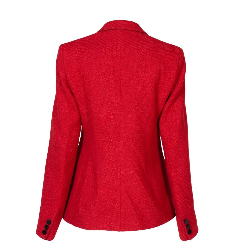 Women's Harris Tweed Jacket - Melanie - Red Twill