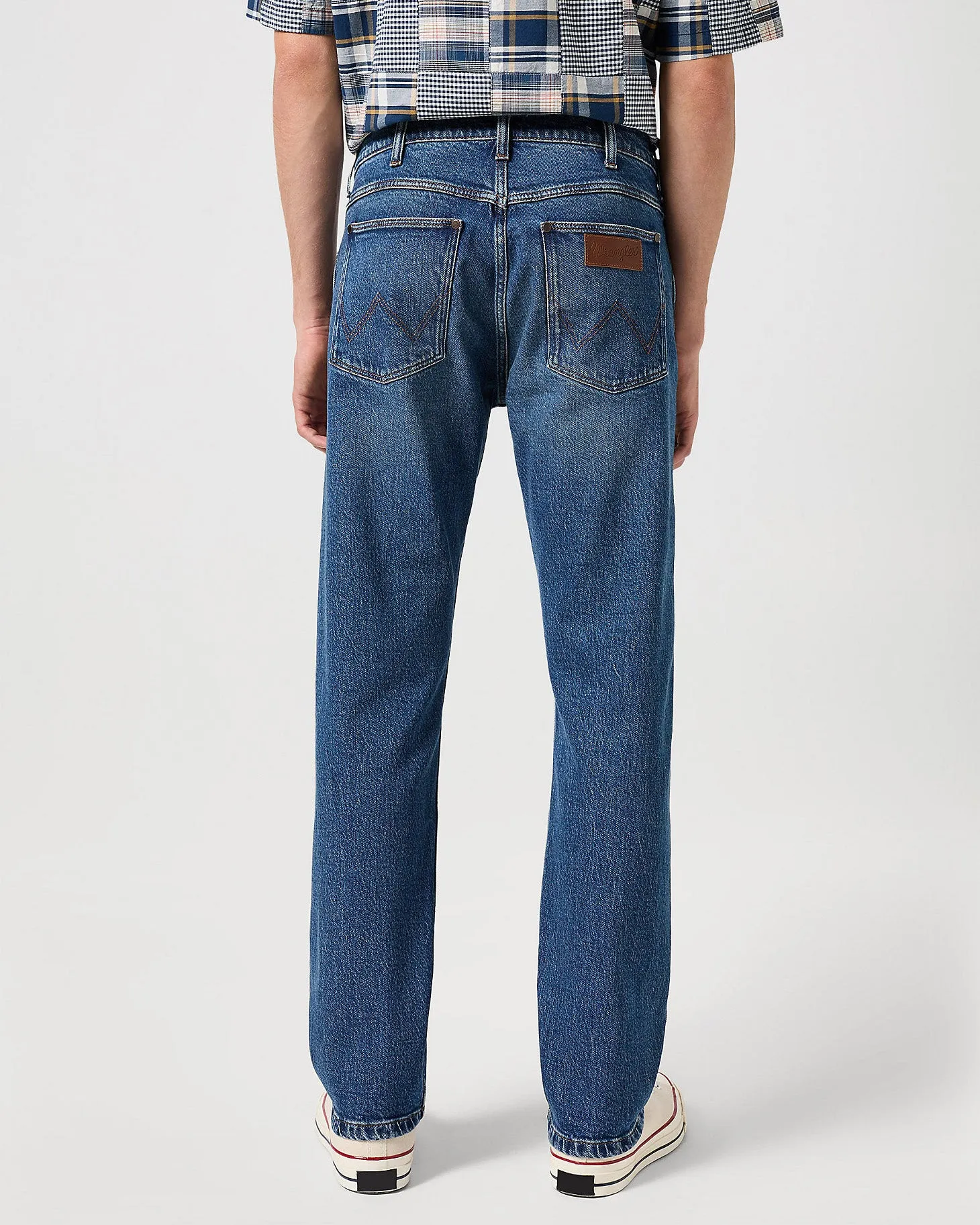 Wrangler Frontier Relaxed Straight Mens Jeans - Seeing Double