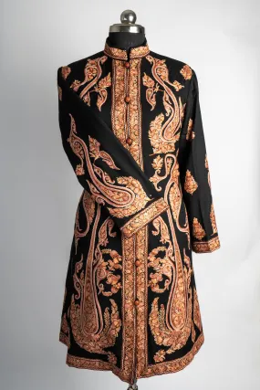 Zareen Aari Hand Embroidered Long Jacket