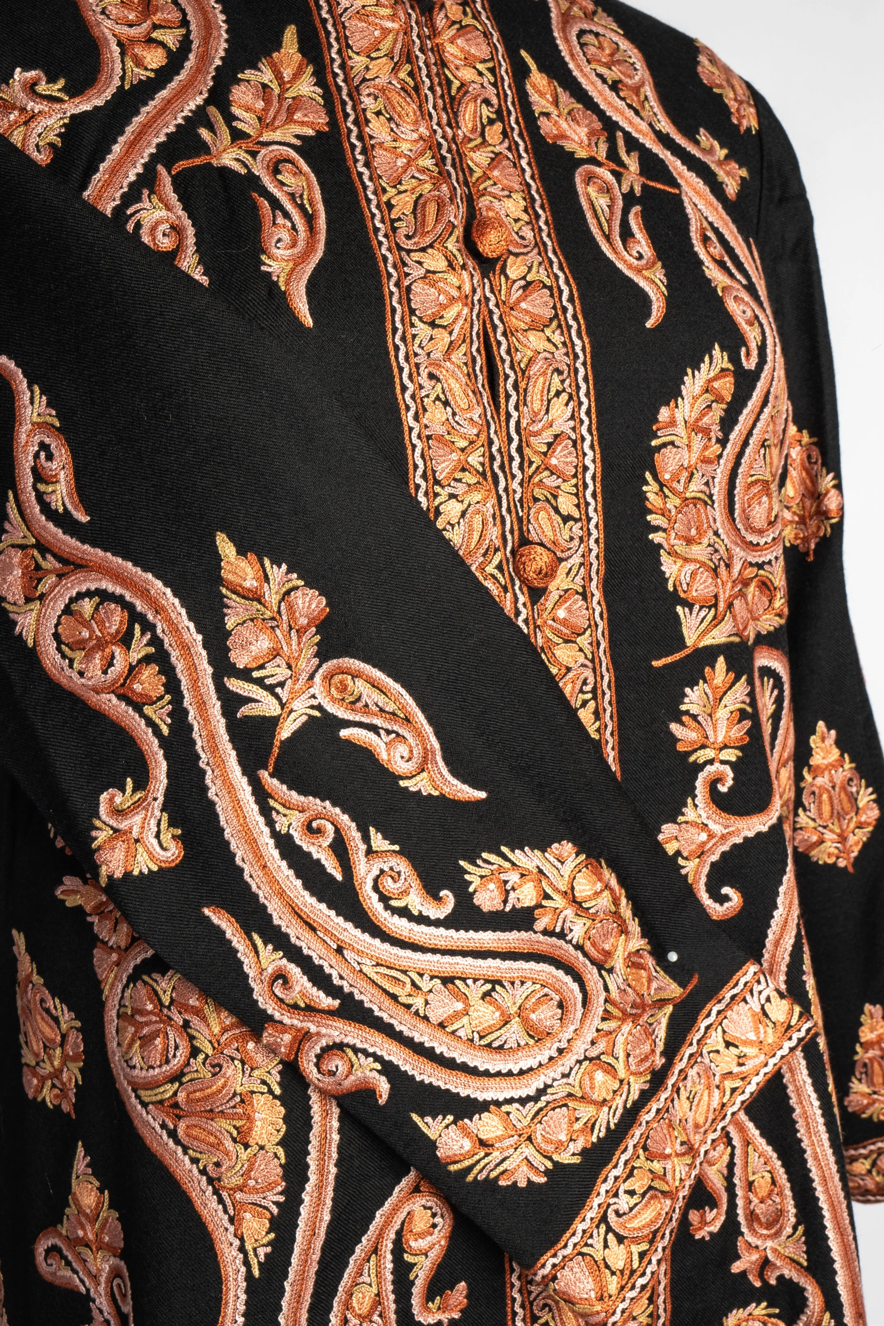 Zareen Aari Hand Embroidered Long Jacket